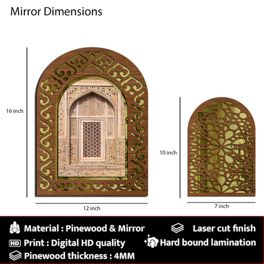 MDF Wall Mirror Home Decor