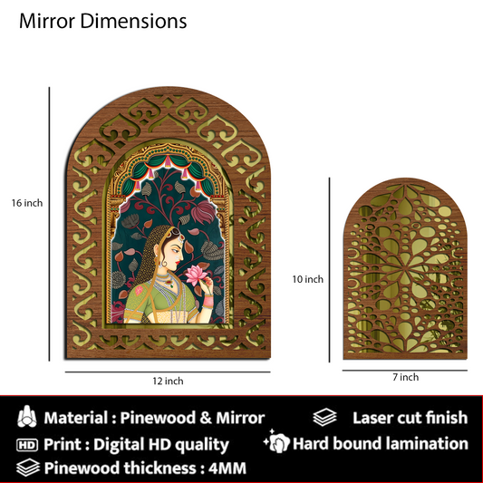 MDF Wall Mirror Home Decor
