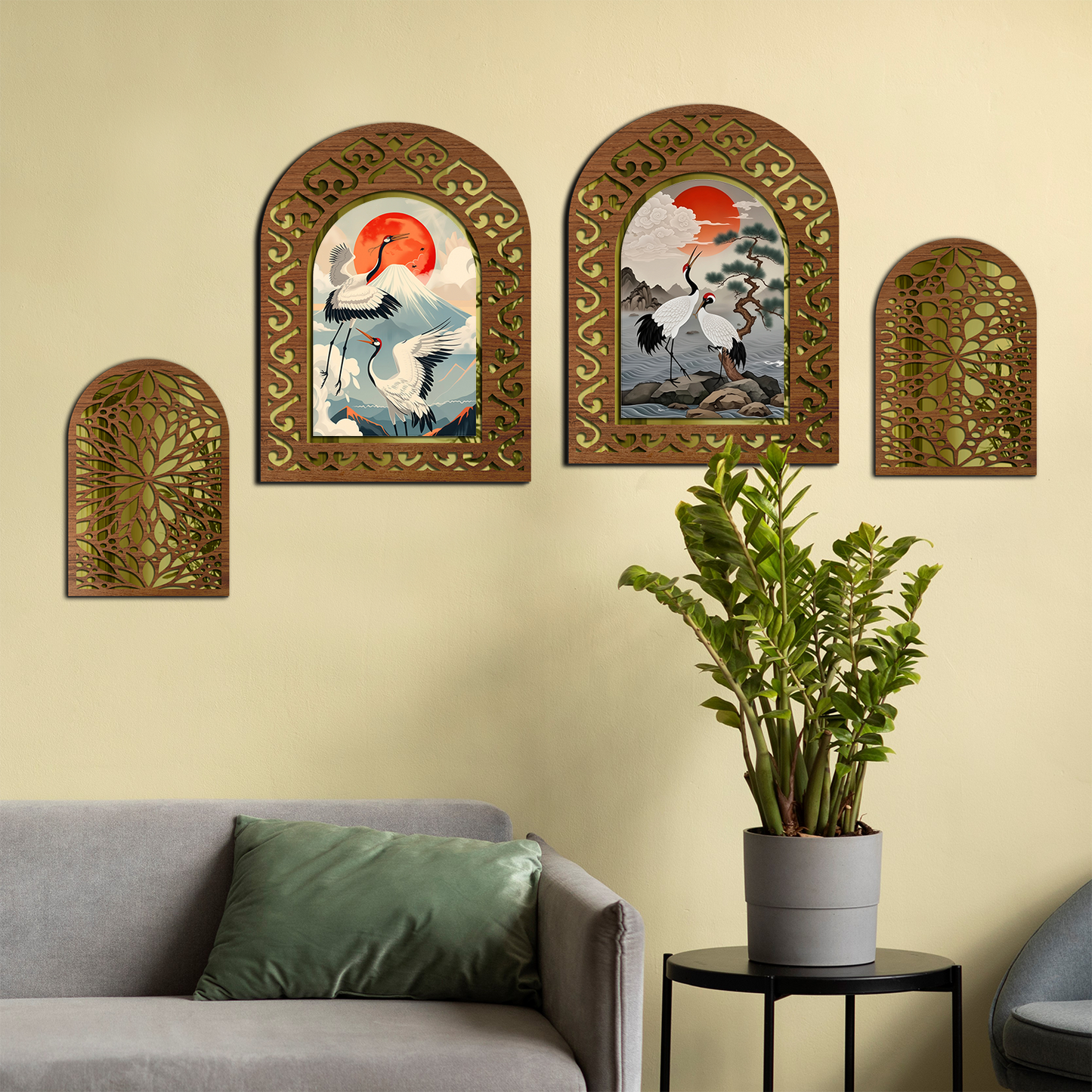MDF Wall Mirror Home Decor